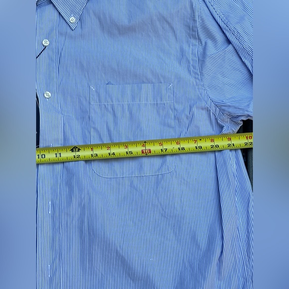 Tommy Hilfiger Light Blue Button Down Long Sleeve Oxford Dress Shirt Mens 16.5 - Picture 6 of 7